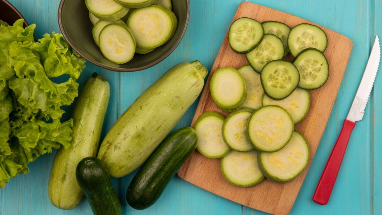 Concombre ou courgette
